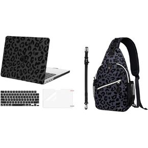 حقيبة الظهر Mosiso Sling مع حزام قابل للإزالة وتوافق مع Macbook Pro 14 بوصة الحالة 2025-2021 A3112 A3185 A3401 A2918 A2992 A2779 A2442 ، وغطاء وغطاء لوحة المفاتيح ، وغطاء لوحة المفاتيح ، الأسود ، الأسود