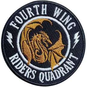 Dragon Riders Quadrant Circle 3 '' 'الحديد على التصحيح المطرزة ، وخياطة DIY الجناح الرابع على البقع ، قارئ الخيال البقع المطرزة لحقائب الظهر القبعات الدنيم ، الهدية الكتب لمحبي الكتب