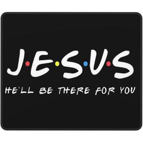 Jesus Mouse Pad, Fashion Desktop Notebook Mouse Mat PC Gaming Desk Square Mousepads for Women Men