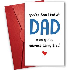 NewEleven Gifts For Dad, Dad Birthday Gift For Father From Daughter, Son, Kid, Wife - Birthday Card, Unique Gifts, Funny Present For Dads, Humorous Greeting Card