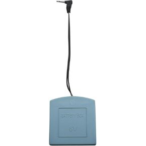Dgzzi الطوارئ الخارجي Backup Battery Box Safe Box External Power Box DC Male 3.5mm 4 AA حامل البطارية مع ملحق مربع آمن من الرمادي الرمادي لخزائن رئيسية