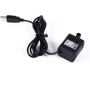مضخة مياه متكافئة ، 12 فولت 150L/H 0.8M IP68 عزل الماء منخفض الضوضاء الملحقات مضخة المياه DC بدون حوض أسماك PONTAIN FOUNTAIN USB