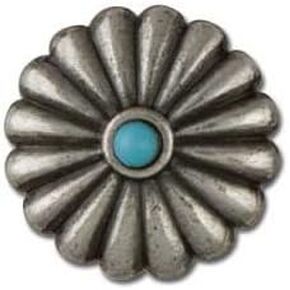 Tandy Leather Turquoise Southwest Concho Round 3/4 "(19 مم) 7122-02
