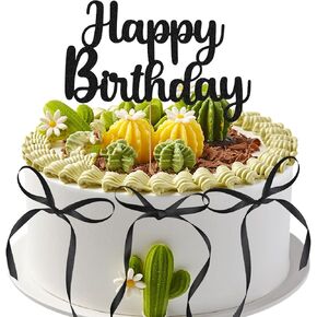 10pcs القوس الأسود القوس الكعكة العلوي مع ريبابون مع حفلة عيد ميلاد سعيد حفلة القوس الأسود تحت عنوان الكعكة توببر ديكورات ملحق للبنات الكعكة القلب الذكرى السنوية