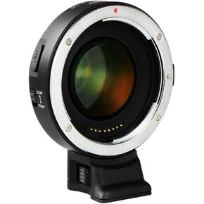 VILTROX EF-M2 Focal Reducer Speed Booster Adapter Auto-Focus 0.71x for Canon EF Mount Series Lens to M43 Camera GH4 GH5 GF6 GF1 GX1 GX7 E-M5 E-M10 E-PL5,with USB Update Port