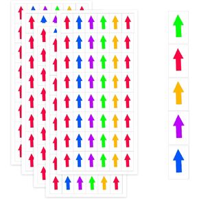 ملصقات السهم ملصقات شكل أسهم لاصق صغير لتنظيم المخزون ، فحص المنتجات (1920 PCS)