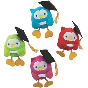 PUN Express Express Plush Round Owl - 12 قطعة - أنشطة تعليمية وتعليمية للأطفال
