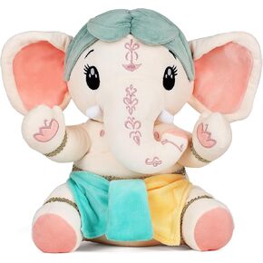 Veda Plush Toy of Bal Ganesha. أفخم فخم الفيل لينة للبنين والبنات من جميع الأعمار. أفضل هدية للأطفال. متعدد الألوان. الحجم: 12 بوصة (30 سم)