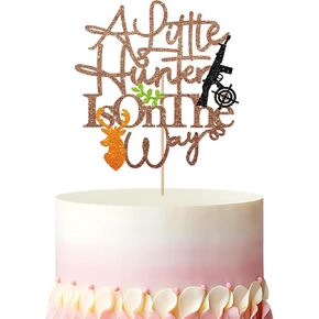 A Little Slagger Is On The Way Cake Topper, Baseball Baby Shower Cake Decor, Gold Glitter Baseball 1st Birthday Cake Topper for Boy, Sport Themed First Birthday/Gender Reveal Party Decoration