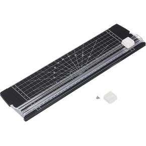 PATIKIL 12 Inch Paper Trimmer, A4 Size Portable Paper Cutter Slicer Scrapbooking Tool with Replacement Cutter Head for Craft Paper Photo Cardstock, White