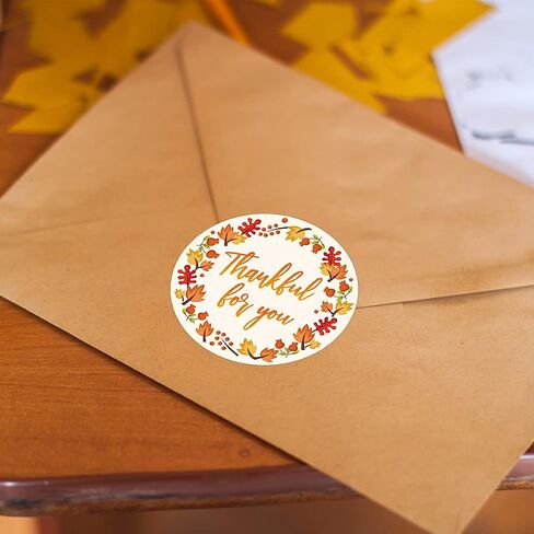 Fall Sticker Happy Thanksgiving Stickers Thank You Holidays Labels 210Pcs 7 Sheets in Saudi Arabia