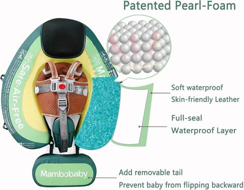 2025 جديد Mambobaby Baby Float مع UPF القابلة للإزالة 50+ حماية من أشعة الشمس ، ومقاوم للماء ورضي in Kuwait