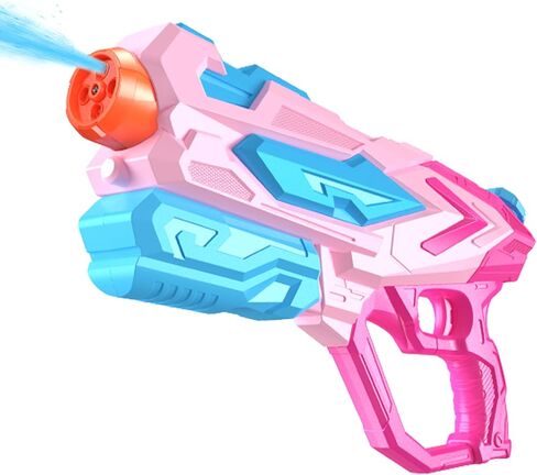 Water Gun for Kids, Super Squirt Guns Water Soaker Blaster - 4 Shooting Modes Switch - 26 Ft Long Shooting Range - Summer Water Toys Gun for Boys Girls Adults Outdoor Pool/Garden - Pink in Saudi Arabia