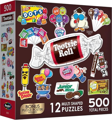 RoseArt - Mini Shaped Multipack - Tootsie Roll - 500 Piece Jigsaw Puzzle for Adults in Saudi Arabia