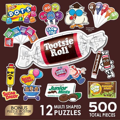 RoseArt - Mini Shaped Multipack - Tootsie Roll - 500 Piece Jigsaw Puzzle for Adults in Saudi Arabia
