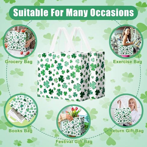 Abbylike 30 Pcs American Flag Gift Bag Large 4th of July Patriotic Shopping Bag with Stars and Stripes Reusable Non Woven Tote for Independence Day Birthday Party Supplies, 12.2 x 11.02 x 4.72 Inches in Kuwait