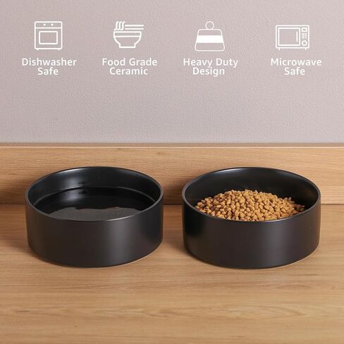 يينغفان السيراميك أوعية الكلب 28 أوقية البورسلين أوعية الكلب للكلاب الصغيرة المتوسطة الكلاب السيراميك ووعاء الماء للكلاب ميكروويف وغسالة الصحون آمنة (أخضر) in Kuwait