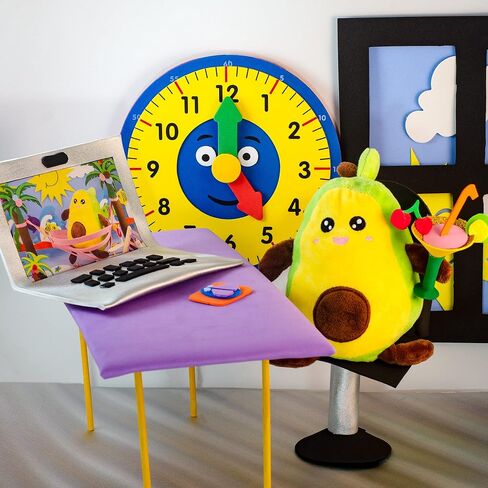 | Avocado Stuffed Animal | Reversible Plushie | Green and Yellow Reversible Avocado Plush Toy in Saudi Arabia