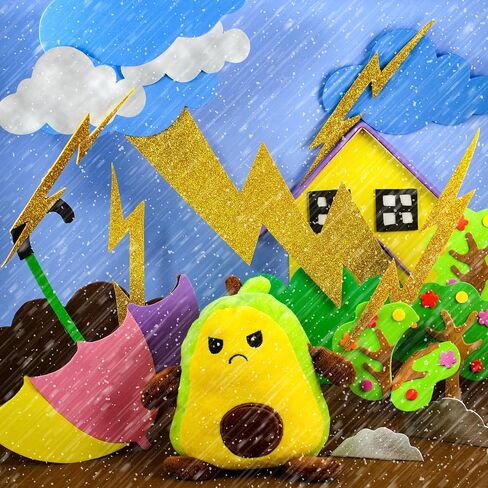 | Avocado Stuffed Animal | Reversible Plushie | Green and Yellow Reversible Avocado Plush Toy in Saudi Arabia