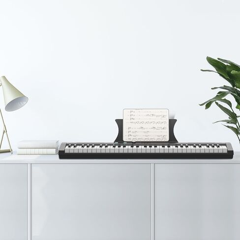 بيانو كهربائي، لوحة مفاتيح محمولة للأطفال تحتوي على 61 مفتاحًا، بيانو كهربائي مع ميكروفون ووضع سماعة الرأس، لوحة مفاتيح بيانو كاملة مع تعليم لوحة مفاتيح كهربائية محمولة لأفضل هدية عيد ميلاد in Kuwait