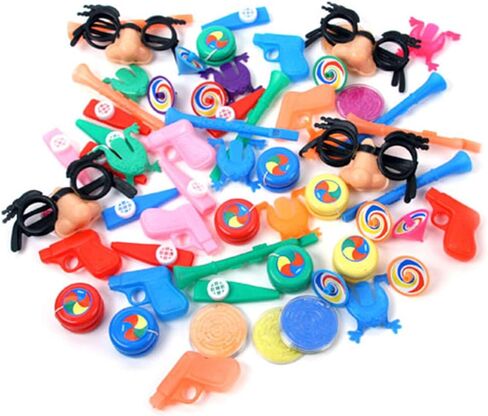 Assorted Designs Pinata Fillers - 64 Pieces (8 Designs) - Perfect for Celebrations and Events in Saudi Arabia