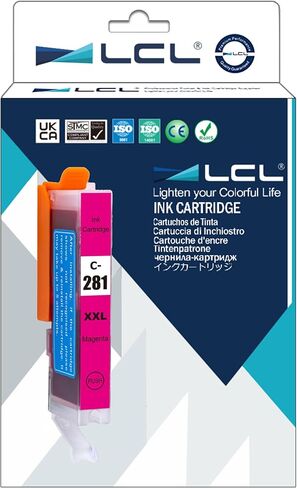 LCL Compatible CLI-281 Photo Blue Ink Cartridge Replacement for Canon CLI-281XL CLI-281XXL 281 PB Work with Canon PIXMA TS8120 TS8220 TS8320 TS9120 TS8100 TS8200 TS8300 (1-Pack Photo Blue) in Saudi Arabia