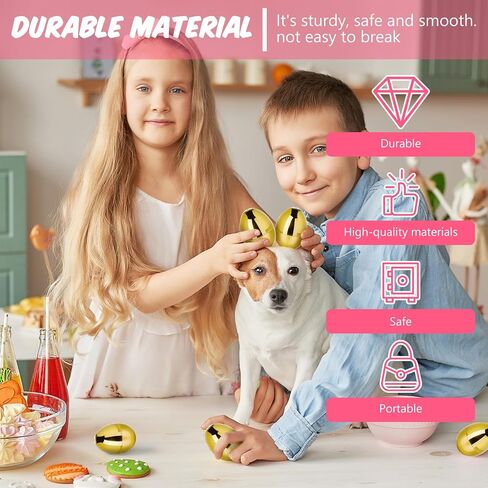 24 Pcs Fillable Easter Eggs 2.36 Inch Easter Eggs with Hinge Plastic Empty Eggs for Easter Egg Hunt Basket Stuffers Easter Theme Decorations (Gold) in Saudi Arabia