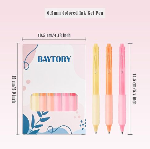 BAYTORY 8Pcs Acrylic Gel Pens, 0.7mm Fine Point Assorted Colors Ink Pen, Multicolored Pens Smooth Tip No Bleed Smear, for Drawing Writing and Note Taking (Blue Green Color Scheme) in Saudi Arabia