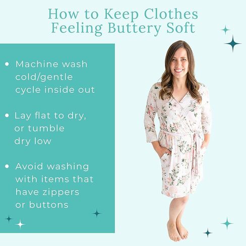 Posh Peanut Maternity Robe for Hospital Delivery - Soft Viscose from Bamboo Postpartum Robe for Women Nursing & Lounging in Kuwait