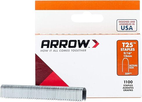 Arrow 256 Genuine T25/T2025 3/8-Inch Staples, 1,100-Pack , Grey in Kuwait