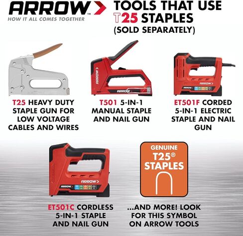 Arrow 256 Genuine T25/T2025 3/8-Inch Staples, 1,100-Pack , Grey in Kuwait