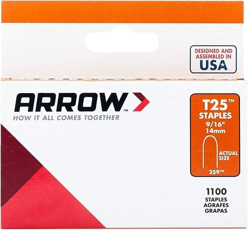 Arrow 256 Genuine T25/T2025 3/8-Inch Staples, 1,100-Pack , Grey in Kuwait