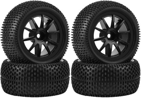 Globact قبل Glued 12mm Hex RC عجلات الشاحنة وإطارات الإطارات 10 نسخ من أجل Arrma Granite Grom Mega 380 1/18 RC Monster Truck Upgrade استبدال ARA550112 (على شكل مربع) in Kuwait