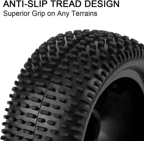 Globact قبل Glued 12mm Hex RC عجلات الشاحنة وإطارات الإطارات 10 نسخ من أجل Arrma Granite Grom Mega 380 1/18 RC Monster Truck Upgrade استبدال ARA550112 (على شكل مربع) in Kuwait