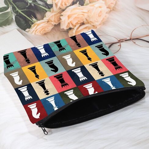 هدية Pofull Chess Gift Funny Funder for Chess Players Chess Master Gift Chess Poard Board Lover Cosmetic Bag (حقيبة الشطرنج) in Kuwait
