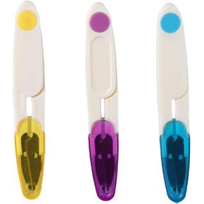 Homesogood 6pcs مقص U-type ، مقص غزل متعدد الأغراض محمول مع غطاء ، Craft Clipper Cutter