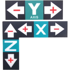 ملصقات تعليمات آلة النقش ، آلة نقش ملصق الملصقات ، 1 مجموعة ملصق ملصق بلاستيك XYZ تعليمات لآلة النقش