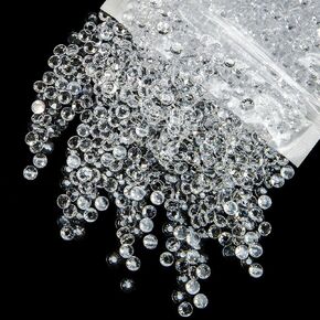 10000pcs 2mm راتنجات الراتنجات الأسود لصياغة سحر أحجار أسود أسود سحر الأظافر للأظافر.