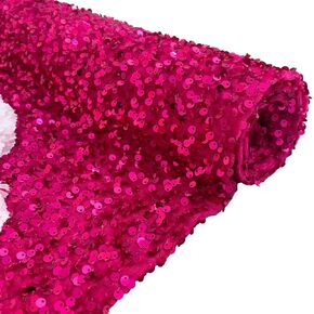 Blue Sequin Fabric by the Yard 1 Yard Velvet Fabric Sequin Stretch Fabric Royal Blue Sparkle Upholstery Fabric for Sewing Spandex Knit Fabric Sequin Velvet Fabric for Costumes and DIY Crafting Project