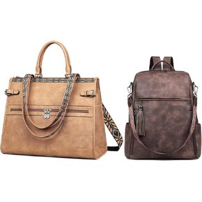 FADEON Laptop Bag and Laptop Backpack Purse for Women