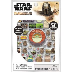Baby Yoda Star Wars The Mandalorian Consplick Book Pack - أكثر من 300 ملصق