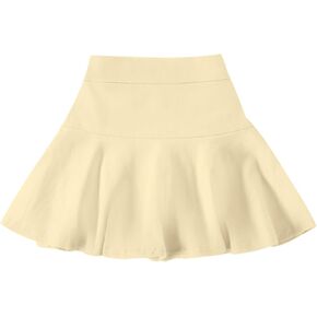 Neutocd Toddler Baby Girls Skirts Skorts Elastic Girl Pleated Skirts Kid Casual Stretch Waist Skater Skirt Built in Shorts