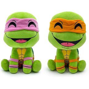 Youtooz 9 Inch TMNT Donatello Plush and Michelangelo Plush Set- Cute Teenage Mutant Ninja Turtles Series
