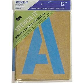 Duro Stencil-It Oil Board Stencil Set 12 بوصة