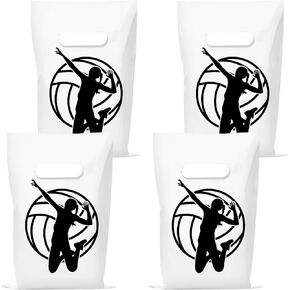 Keringo 50 PCS Volleyball Gift Fags Blastic Volleyball Goody Goody Treat Snack Candy Bags Ballballer Party Form