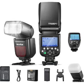 Godox TT685II-C E-TTL High-Speed Sync 1/8000s 2.4G GN60 Camera Flash Speedlite Speedlight with Godox XPro-C Wireless Trigger Transmitter Compatible for Canon Cameras &Diffuser,Filter,Snoot,USB Light