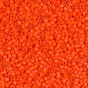 Orange Opaque (Db722) Delica Myiuki 11/0 Seed Bead 7.2 Gram Tube Approx 1400 Beads