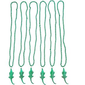 12 PCS Crocodile Mardi Gras Beads Alligator رمي الخرزات Mardi Gras Party Parade Decorations