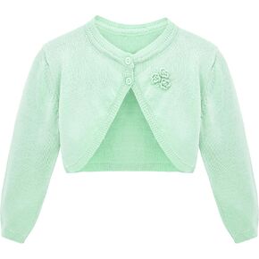 Lilax Baby Girls' Long Sleeve Cardigan Shrug, Button Closure Bolero (6 Months, Yellow) in Saudi Arabia