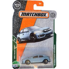 Matchbox '17 Hon-da Civic Hatchback, [Slate Blue] 6/35